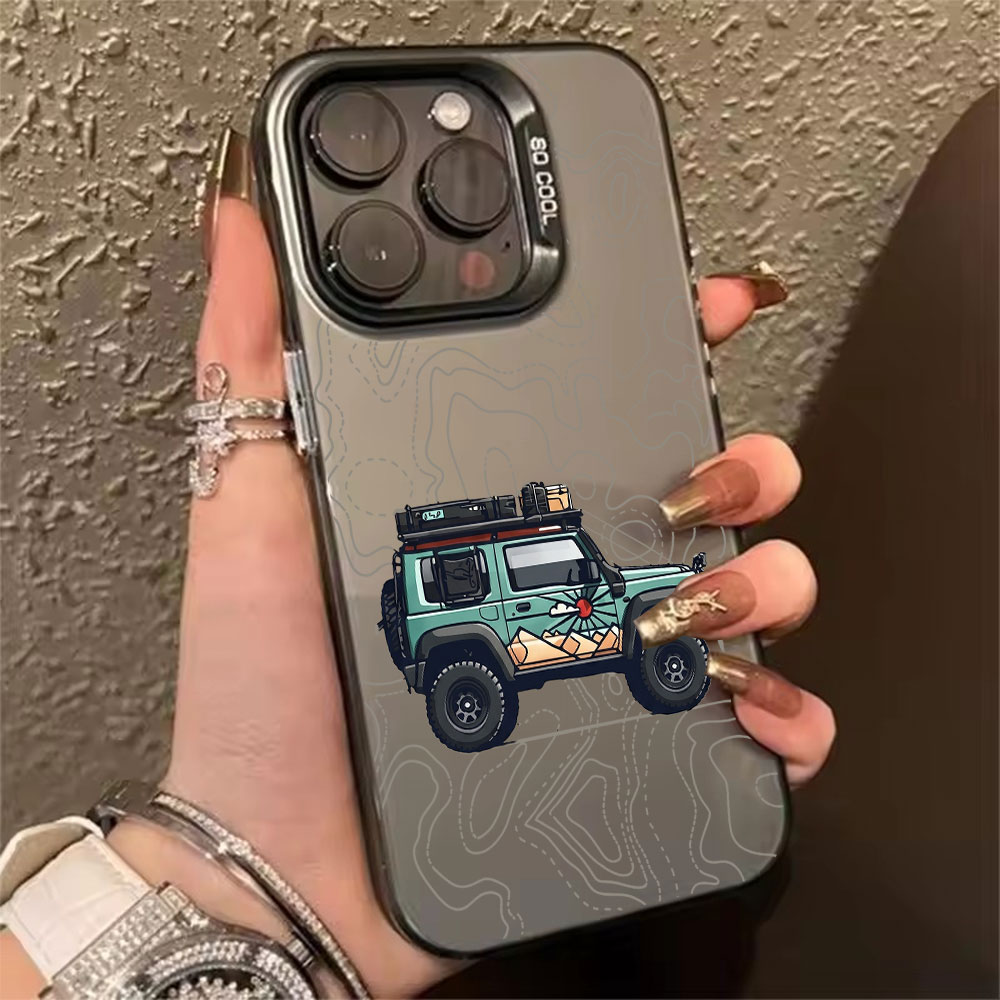 Perfume Pure Xs - Simpele autopatroon telefoonhoesje voor iPhone 17