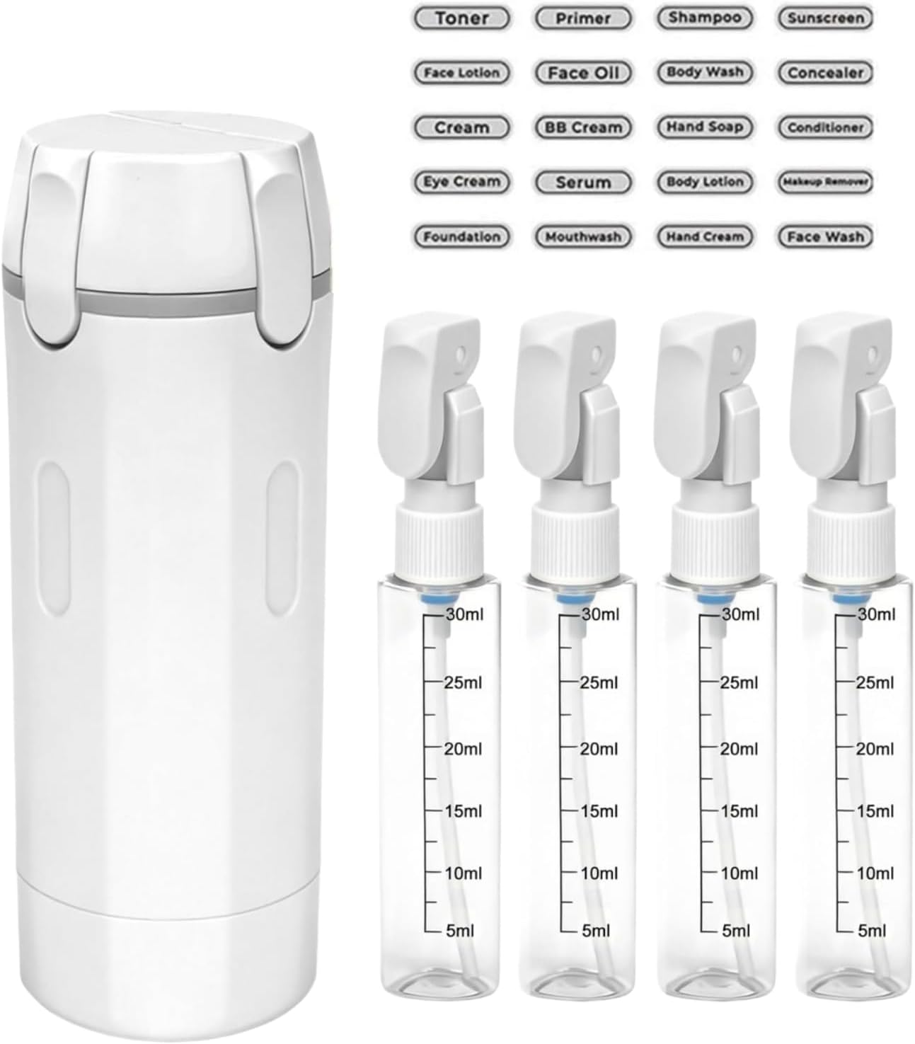 Perfume Fragrance Dispenser - 4-in-1 reisdispenser Draagbare reisflessen Lekvrij Lekvrije