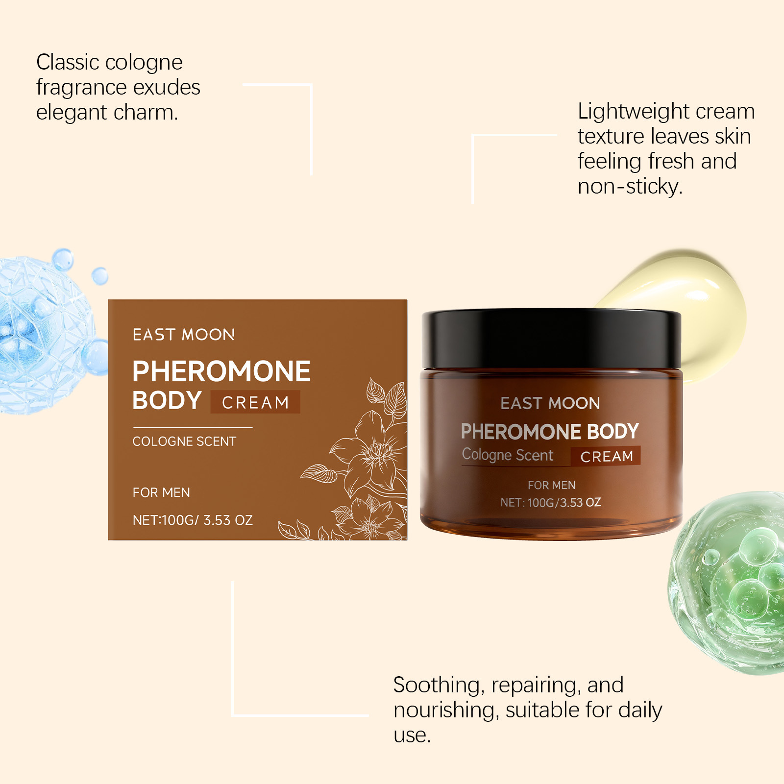 East Moon Men Geurverfrissende - Perfume Fragrance Body Lotion recensie en prijs