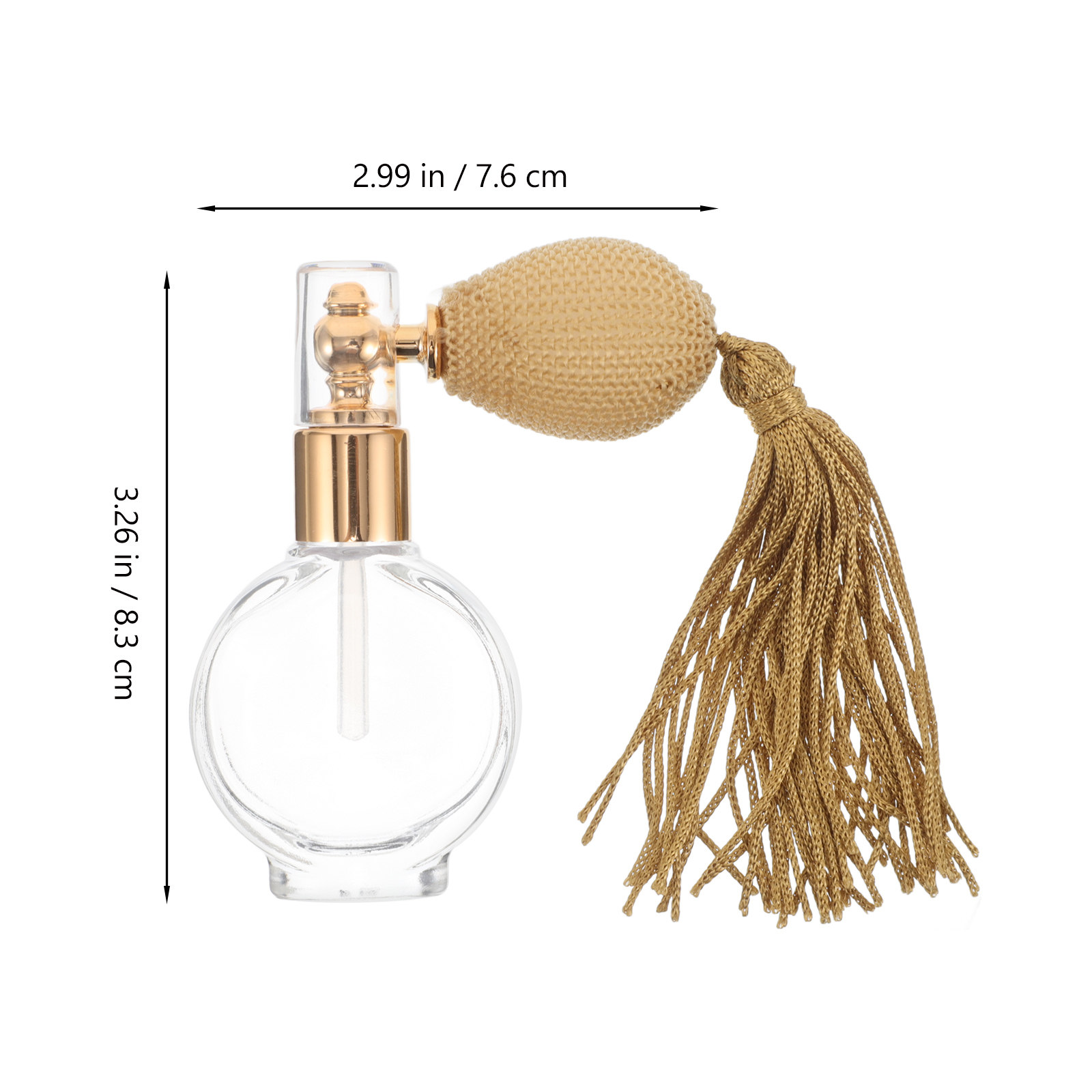 Navulbare glazen vintage parfu - Perfume Fragrance Powder recensie en prijs