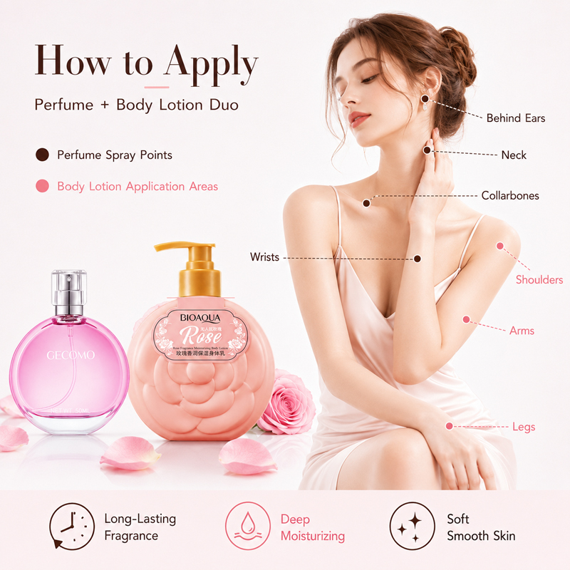 GECOMO Damesparfumset 50ml + R - Perfume Fragrance Body Lotion recensie en prijs