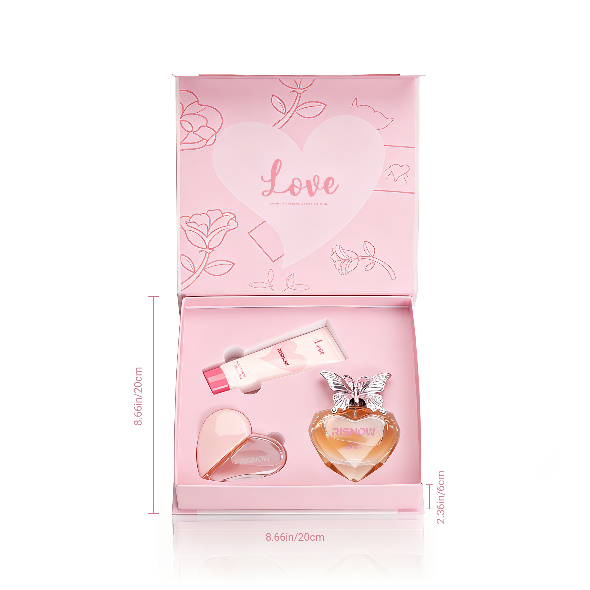 RISNOW Parfum Giftset voor Vro - Perfume Fragrance Body Lotion recensie en prijs